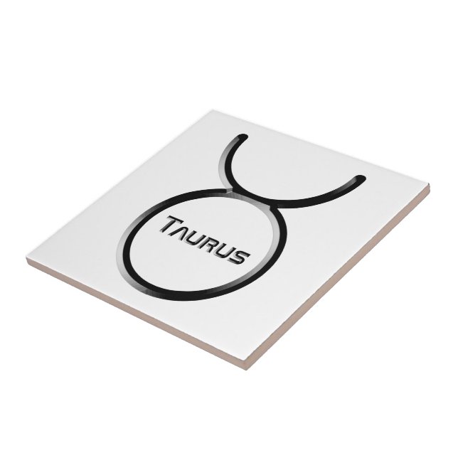 TAURUS, Design abstrato do Sinal Zodíaco, (Lateral)