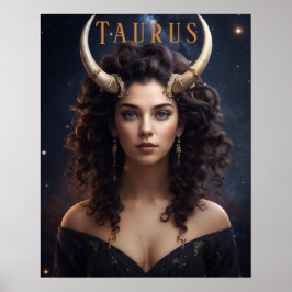 Taurus Female Poster astrológica