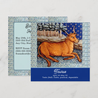 Taurus, Festa de aniversário de Sinal Zodiac Bull