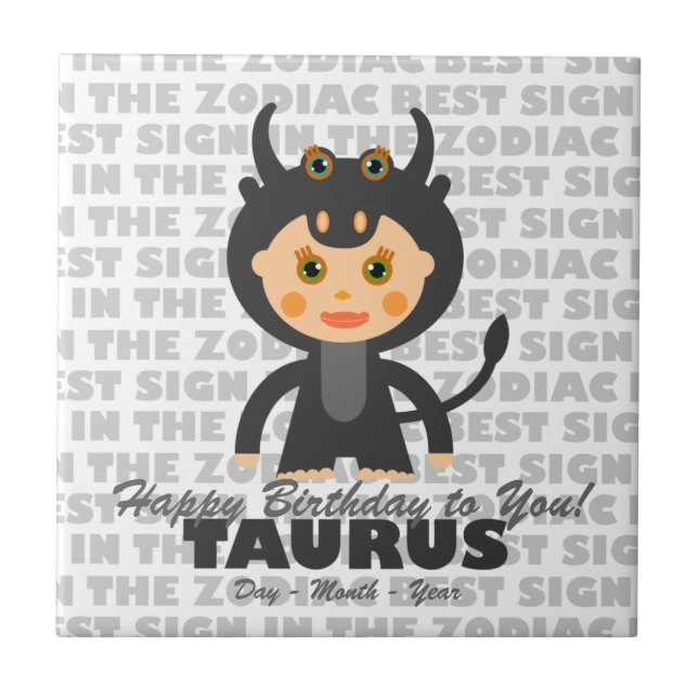 Taurus Happy Birthday (Frente)