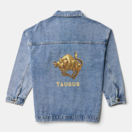 Taurus, Jaqueta de Denim de Boi Zodíaca