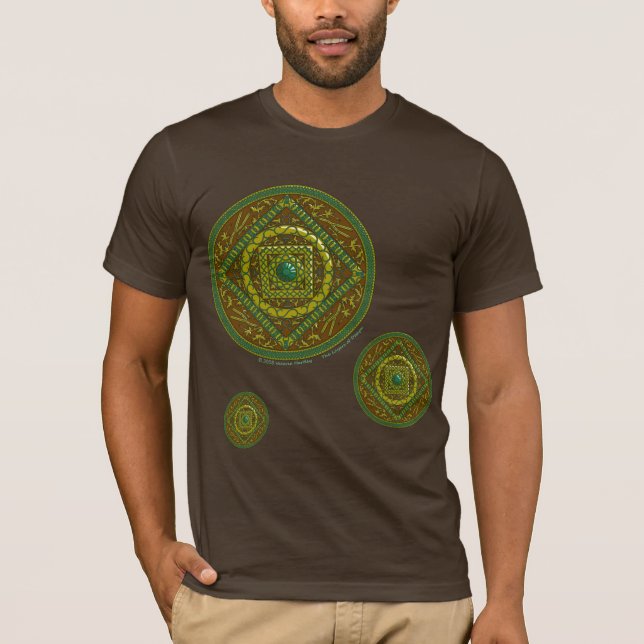 Taurus Mandala Camisa Escura Masculina (Frente)