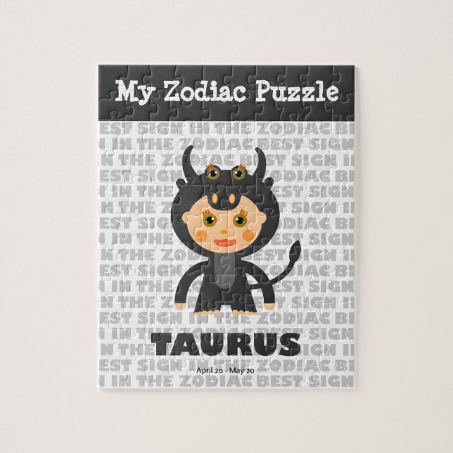 Taurus, meu Quebra-cabeça Zodiac (Vertical)