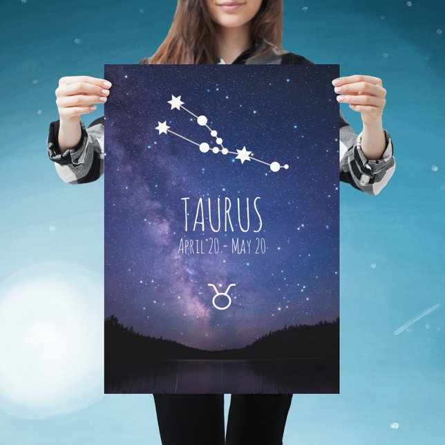Taurus | Poster de constelação Zodiac Personalizad (Criador carregado)