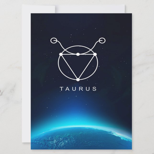Taurus Sign Gold Canvas Wall Art Design | Art Gift (Frente)