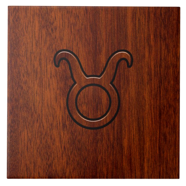 Taurus Zodiac - Sinal de Mahogany (Frente)