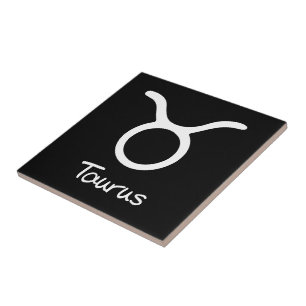 Taurus Zodiac - Sinal em preto