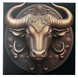 Taurus Zodiac Sinal Taurus Horoscope Azulejo cerâm
