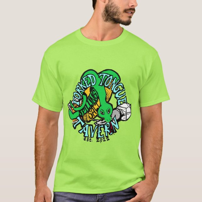 Taverna de língua forcada - Camisa T Unisex (Frente)