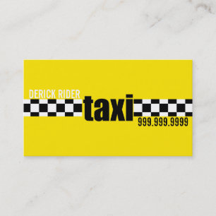 Taxi, Cab, Driver, Cartão de visita de Transporte