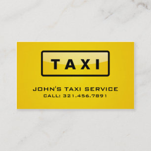 Taxista - cartões de visitas
