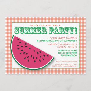 {TBA} Convite para Cookout/CHURRASCO de Watermelon