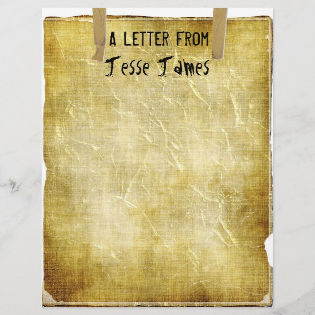 TBA & TOP 10~Letra de..Papel antigo Letterhead (Frente)