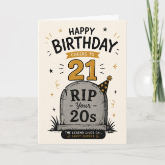 Tchau aos Seus 20 Anos – Cartão de Aniversário de
