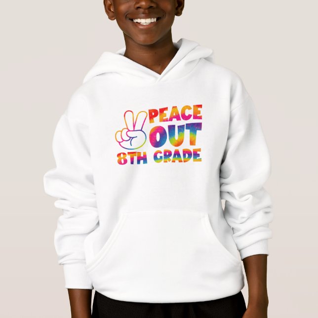 Tchau até o oitavo ano Tie Dye Último dia 8º ano  (Frente)