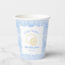 Tchau, bebê! Chá de fraldas italiano Lemon Blue