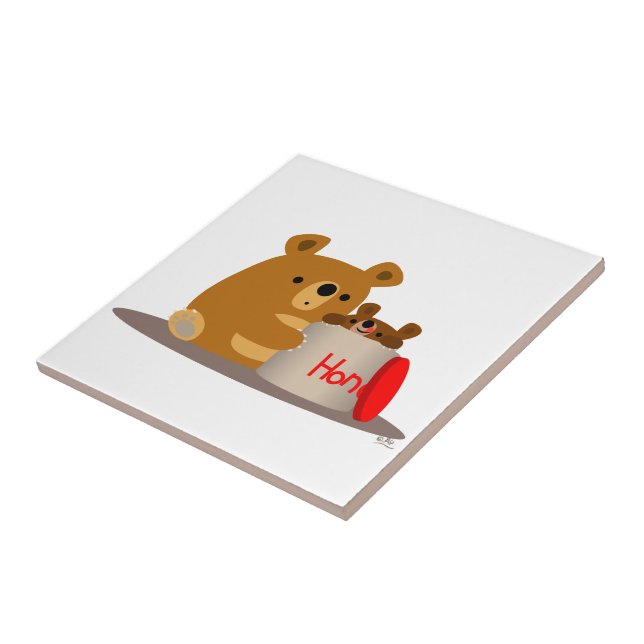 Tchau Querida! Azulejo de Ursos de Cartoon Bonito (Lateral)