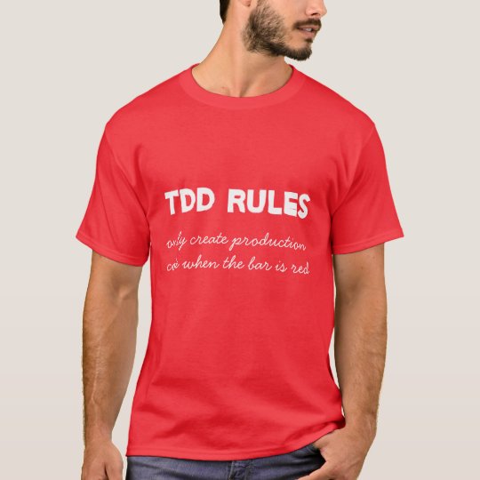 TDD Rules - Red Camiseta