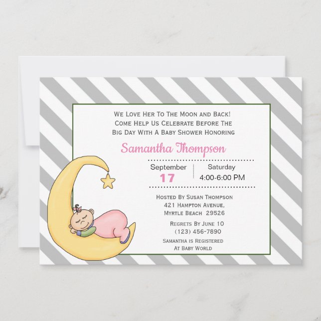 Te Amo Ao Convite Para Chá Da Garota Da Lua (Frente)