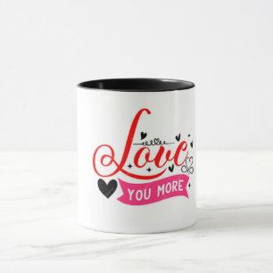 Te amo mais caneca de café
