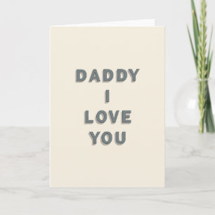 Te Amo Papai Cartão de Arte Slate