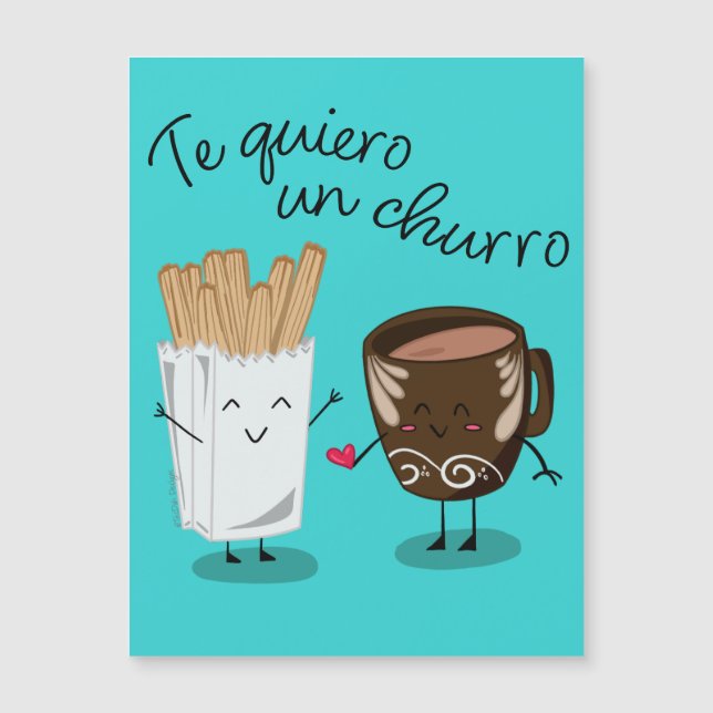 Te Quiero Un Churro V-Day Card (Frente)