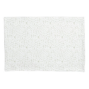 Tea Confetti Watercolor Dots Pillowcase