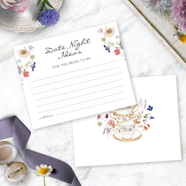 Tea Date Ideias Noturnas (Floral Tea Party Date Night Ideas by Painted Paperie
)