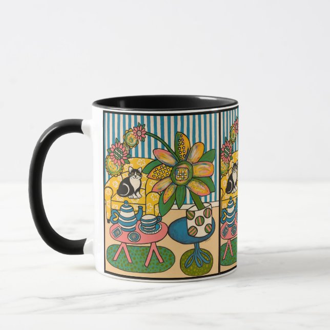 "Tea e Tuxie" Caneca de Bebida de 330 ml (Esquerda)