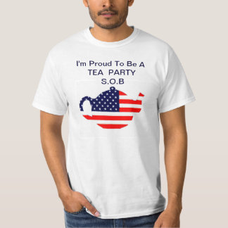 Tea party orgulhoso S.O.B. Camisa