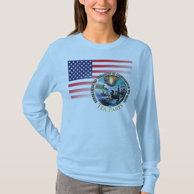 Tea Party - Rebelião aos tiranos das camisetas (Frente)