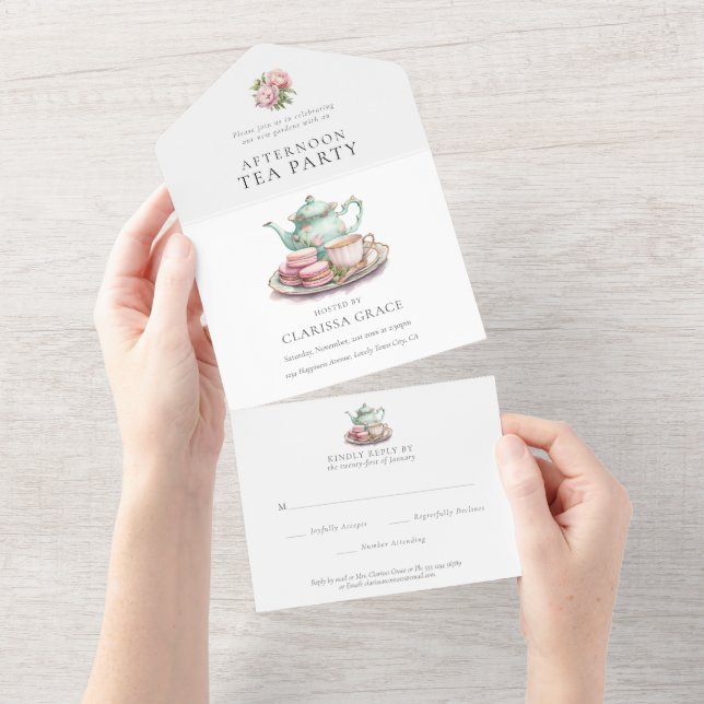 Tea Party Watercolor All in One (Tearaway)