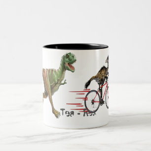 Tea Rex, design de caneca t-rex engraçada