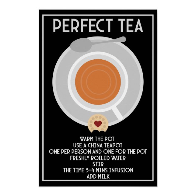 Tea Wall Art Poster Impressão (Frente)