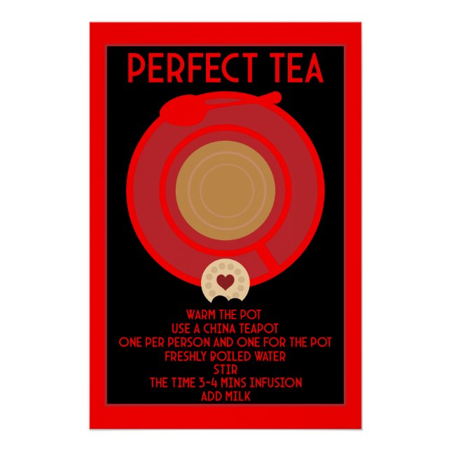 Tea Wall Art Poster Impressão (Frente)