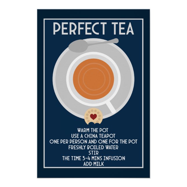Tea Wall Art Poster Impressão (Frente)