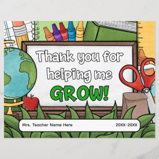 Teacher Appreciation Certificate of Thanks