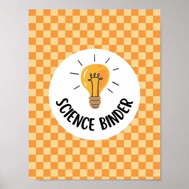 teacher science binder insert or classroom poster (Frente)