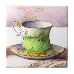 Teacup 0001 no azulejo do laço
