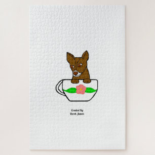 Teacup Chihuahua Quebra-cabeça de 20" x 30"