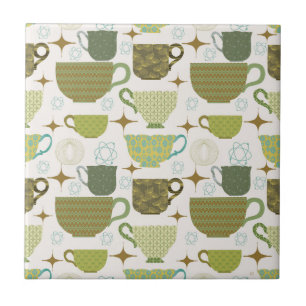 Teacup Colorida Moderna do meio século