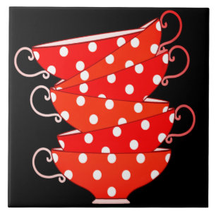 Teacup das bolinhas do vintage