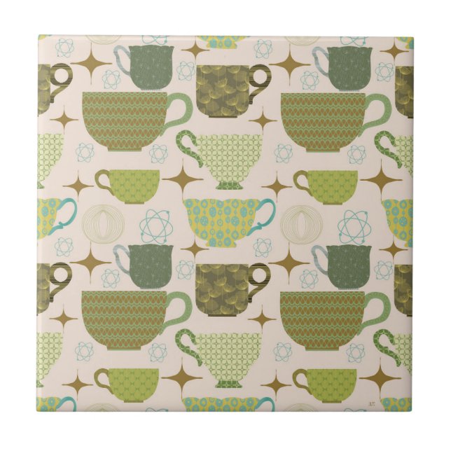 Teacup Moderno do meio século (Frente)