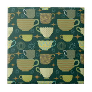 Teacup Verde Moderno do meio século