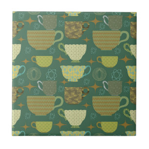 Teacup Verde Retroativo do meio século