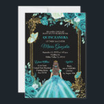Teal Aqua Mexicana Quinceanera Butterfly Convite<br><div class="desc">Teal Aqua Mexicana Quinceanera Butterfly Convite Mis Quince Anos,  15 Birthday</div>