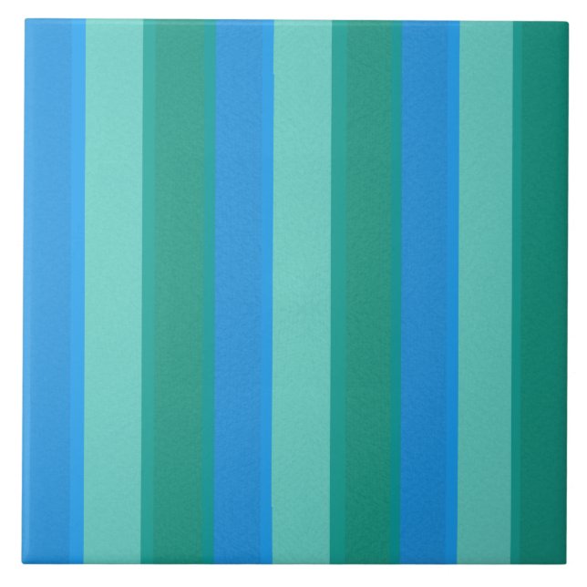 Teal Atômico e Turquesa Azulejo cerâmico (Frente)