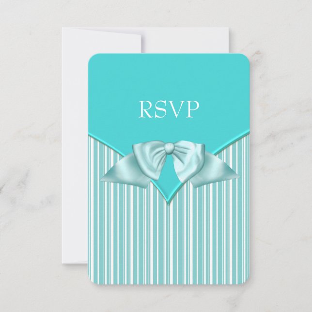 Teal Blue Bat Mitzvah RSVP (Frente)