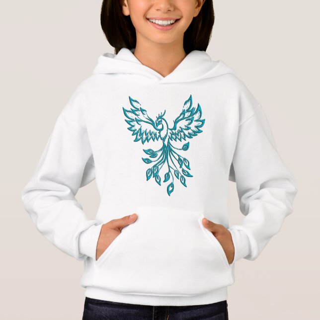 Teal Blue Phoenix nasce em prata (Frente)