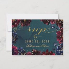 Teal Bordeaux Sapphire Jewel Tone Meal Choice RSVP